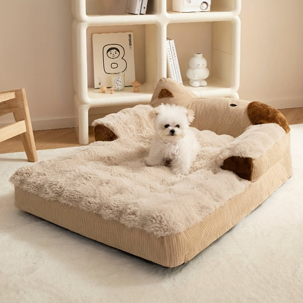 Plush Lounger Sofa, Extra Wide Bed for Sprawling Sleepers
