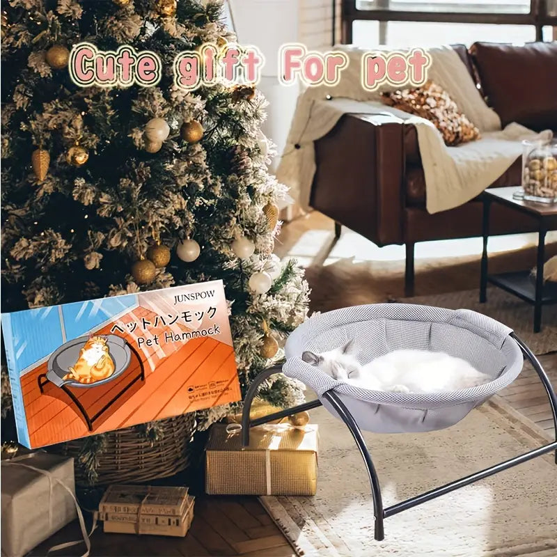 Sunny Perch Hammock Bed, Elevated and Breathable for Cats