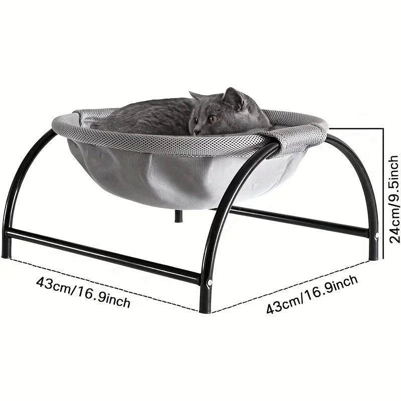 Sunny Perch Hammock Bed, Elevated and Breathable for Cats