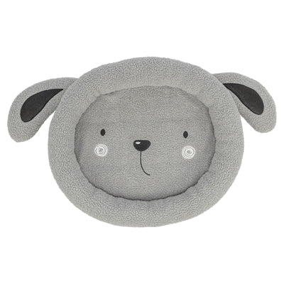 Junior Teddy Bed, Soft Nest for Puppies in Grey