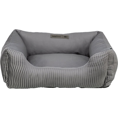 Marley Canvas Bed, Sturdy Everyday Basket in Grey