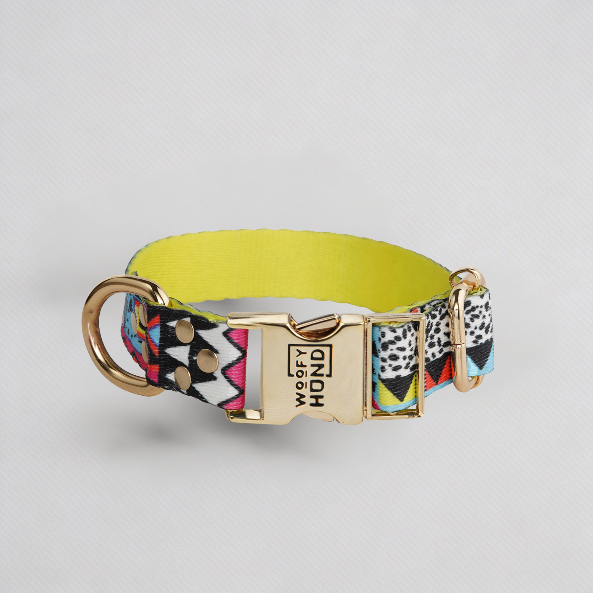 Ethnic Vibrance Collar, Quick-Dry with Gold Details