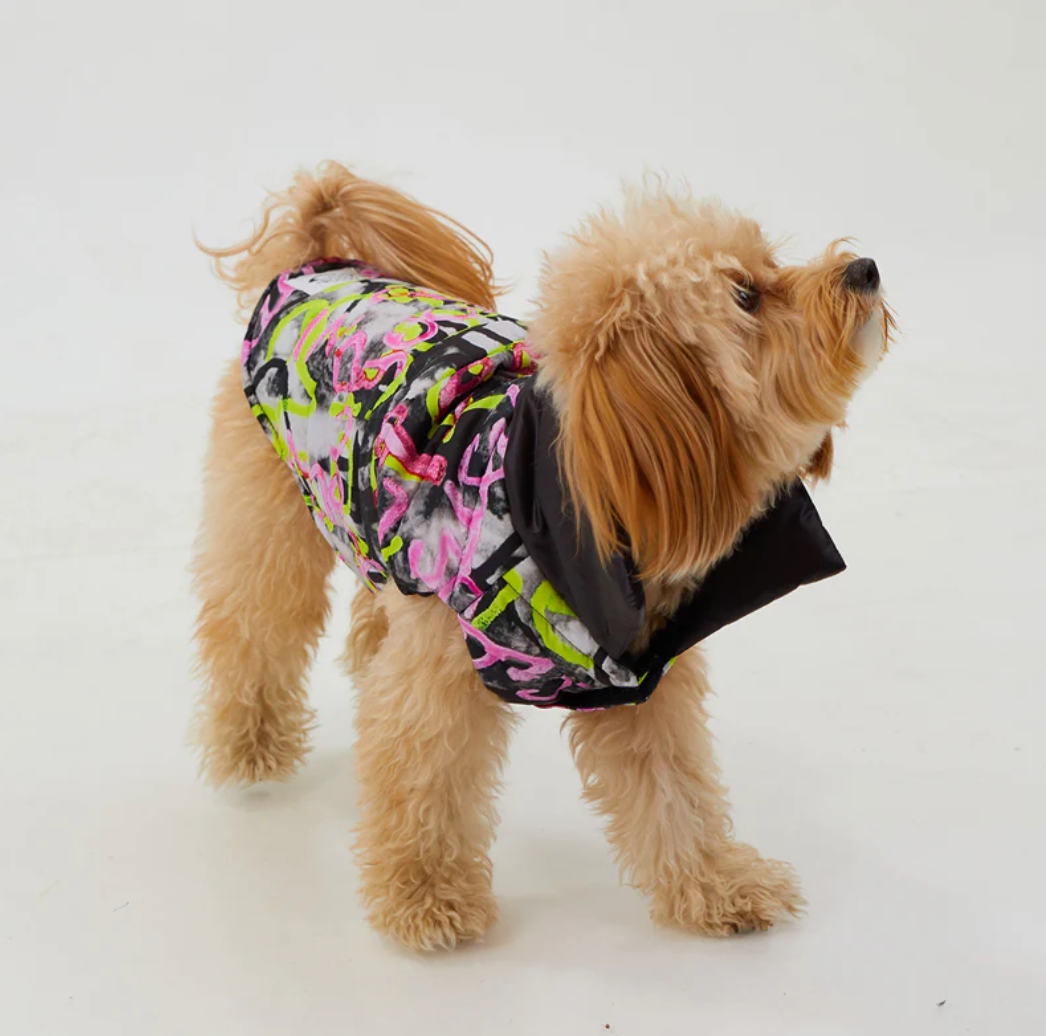 Graffiti Puffer Jacket, Water-Repellent and Featherlight