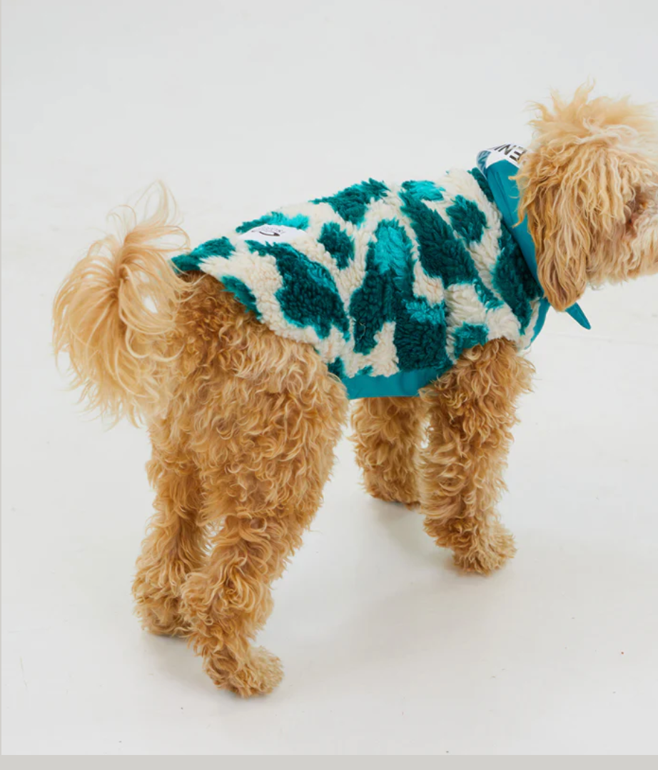 Turquoise Dream Fleece Coat, Wool-Blend Warmth