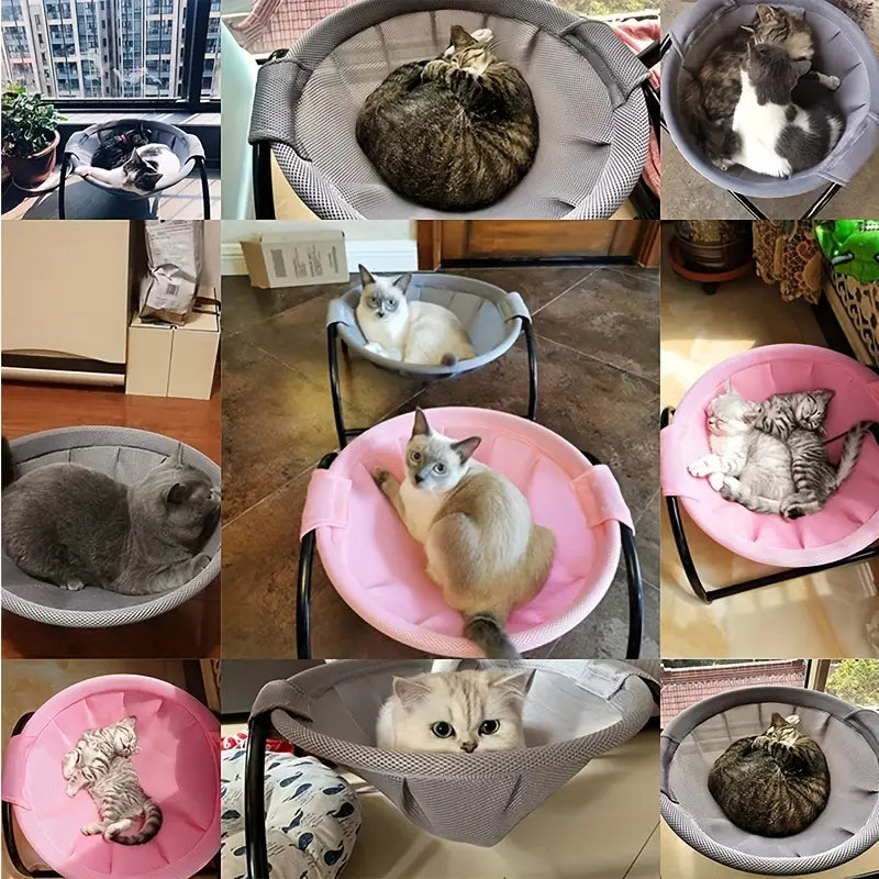 Sunny Perch Hammock Bed, Elevated and Breathable for Cats