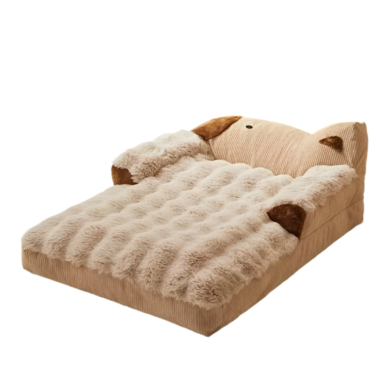 Plush Lounger Sofa, Extra Wide Bed for Sprawling Sleepers