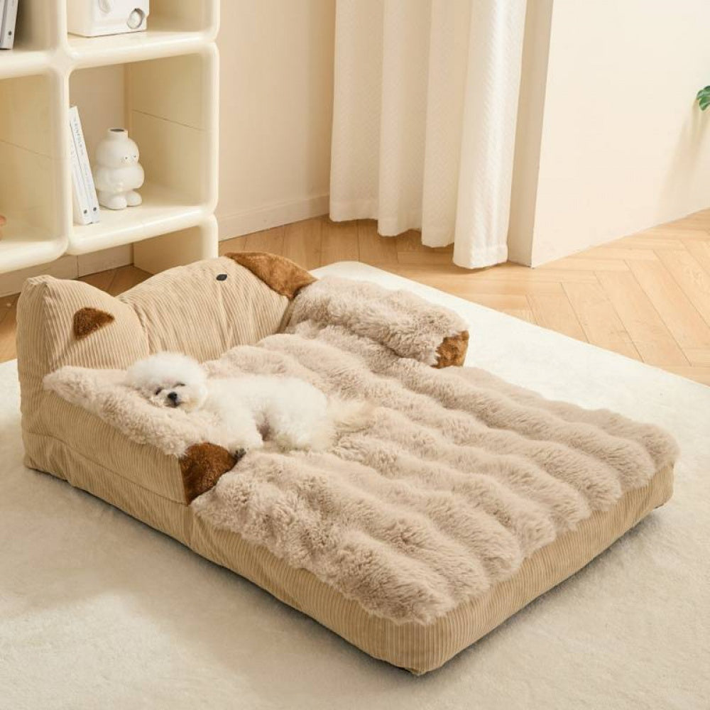 Plush Lounger Sofa, Extra Wide Bed for Sprawling Sleepers